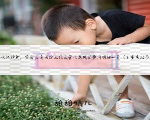重庆最大的代怀结构，重庆西南医院三代试管生龙凤胎费用明细一览（附重庆助